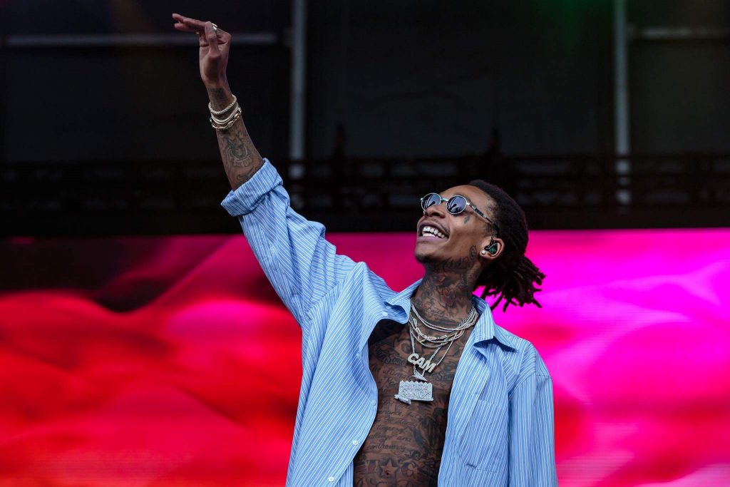Wiz Khalifa performs on the Bud Light stage on the first day of Lollapalooza on Aug. 3, 2017.  Photo courtesy of Sarah Hess