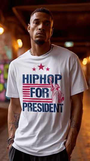 Hip Hop For President Tee image 2