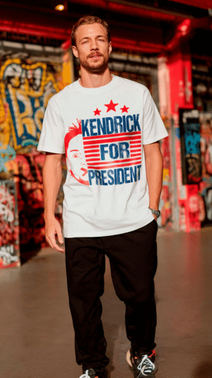 Kendrick for President T-Shirt – Stars & Stripes Political Hip-Hop Tee