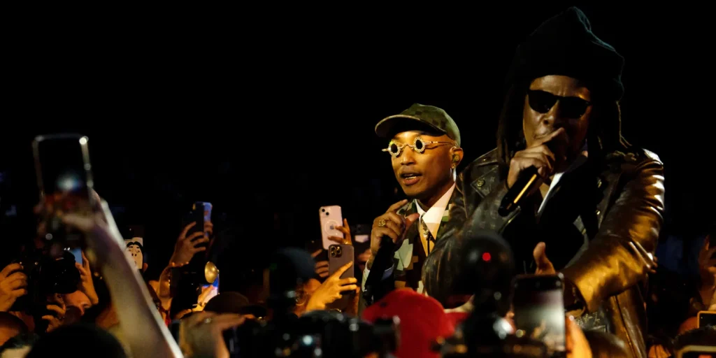 Clipse “Chains & Whips” Louis Vuitton runway